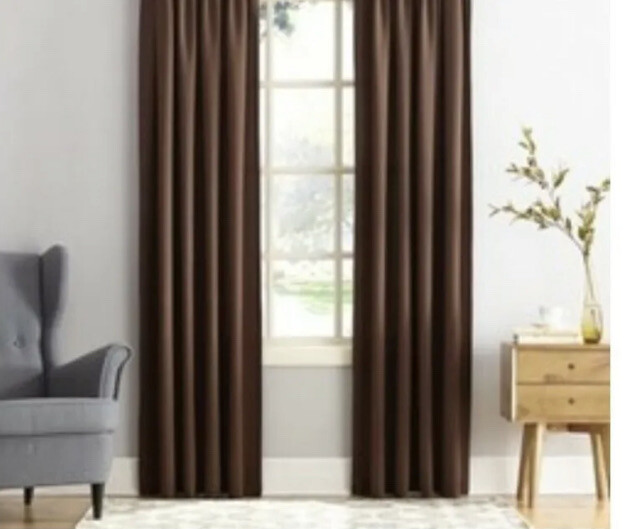 Lichtenberg Energy Efficient Rod Pocket One Panel 54″x108” Chocolate Brown D1