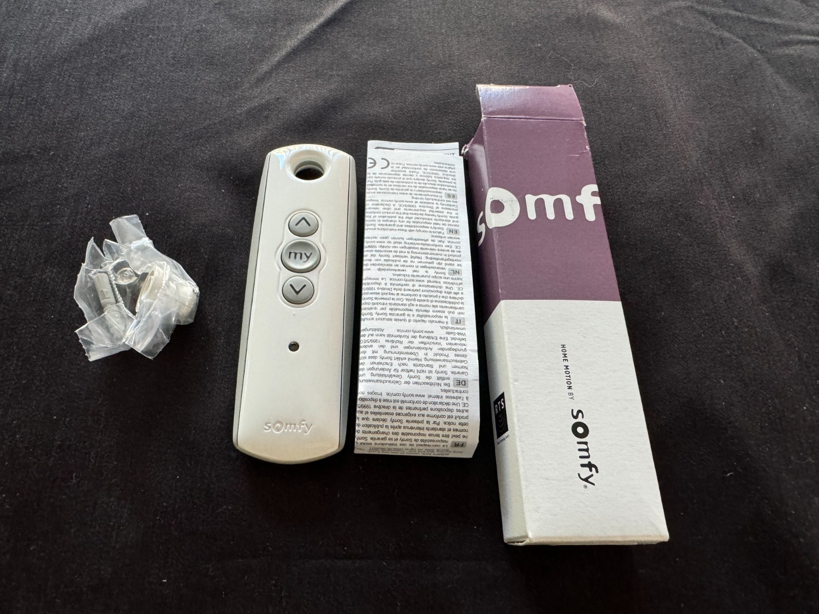 Somfy Telis 1 Channel RTS Remote Control On-Screen Display