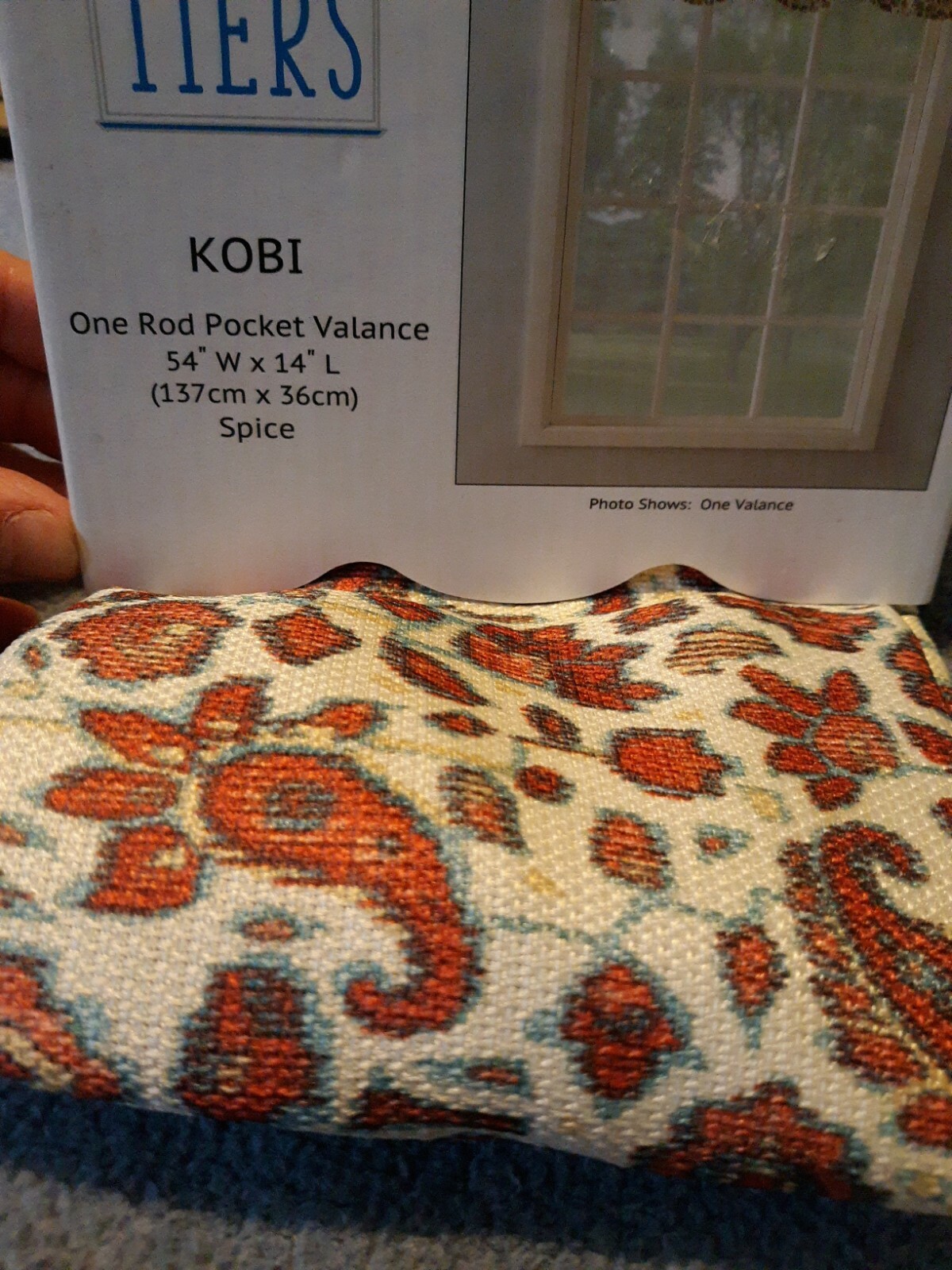 Window curtain Kobi Floral Valance Flowers Lichtenberg new