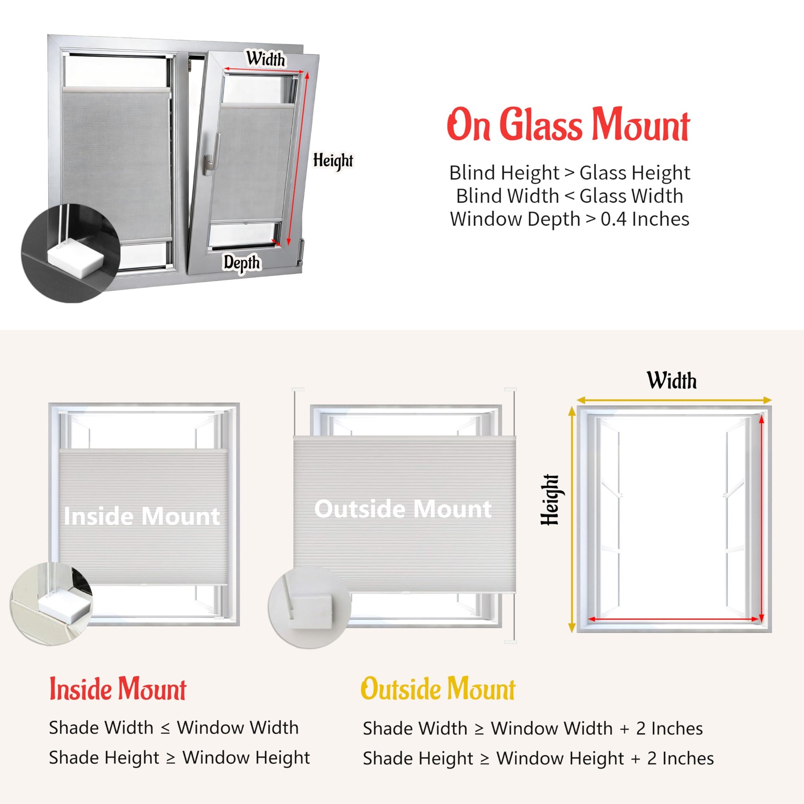 Flamax Tensioned Top Down Bottom Up Cellular Shades For Indoor Windowblackout