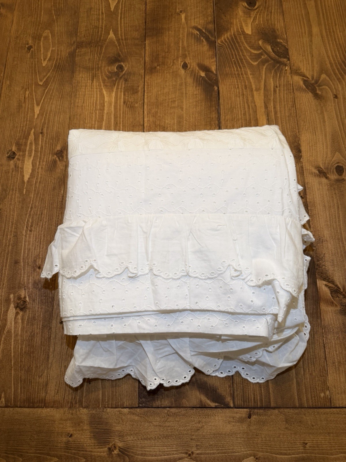 Love Shack Fancy Eyelet Drape NWOT white 48in W X 84in L Single Panel