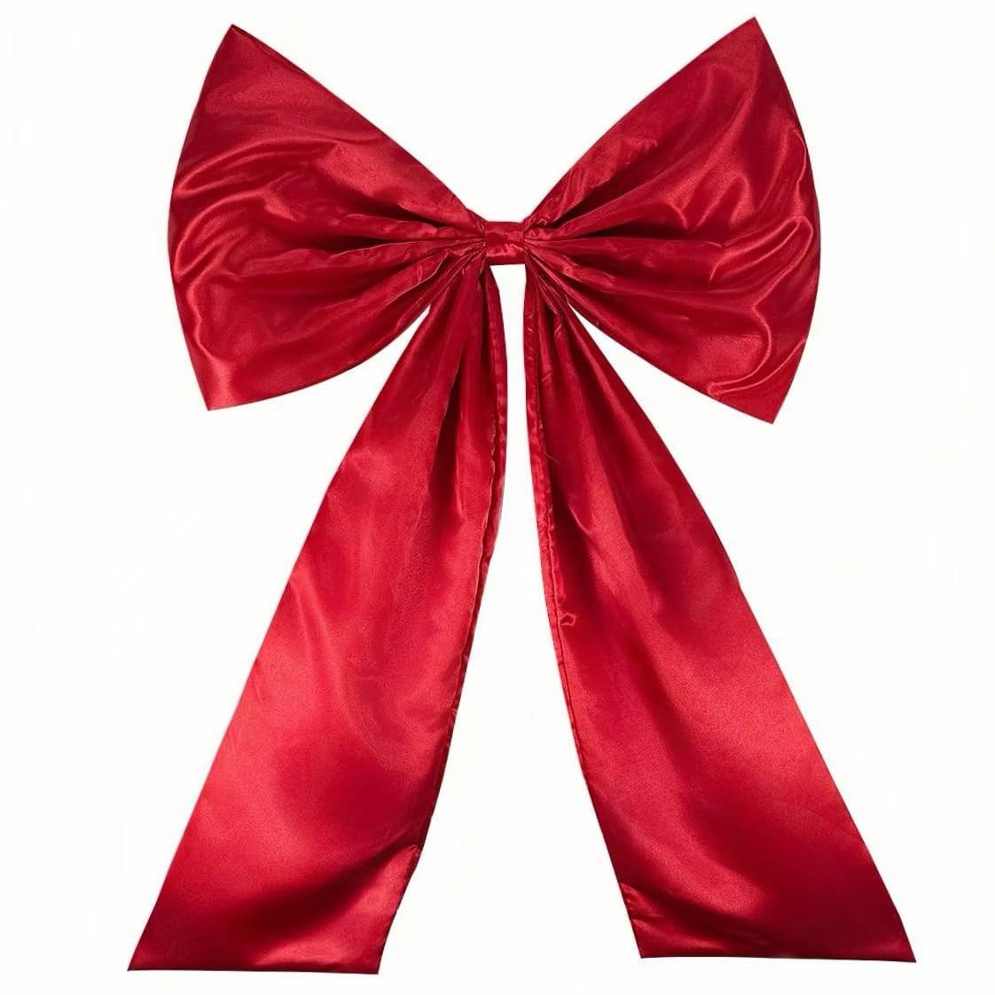 Giant Large Satin Ribbon Bow 25×40 Inch Coquette Room Decor Party Wall Red