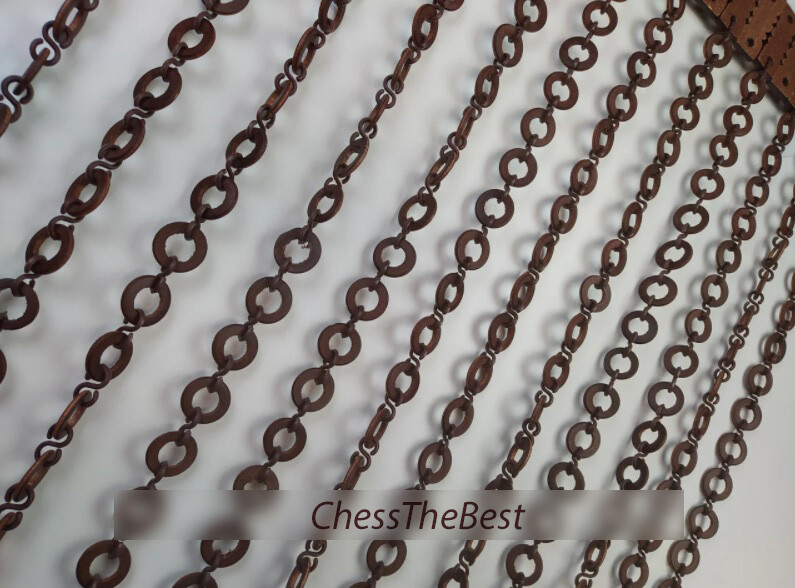 Curtain Bead Door, Custom Size Beaded Room Curtains, Wood Beads Handmade Curtain