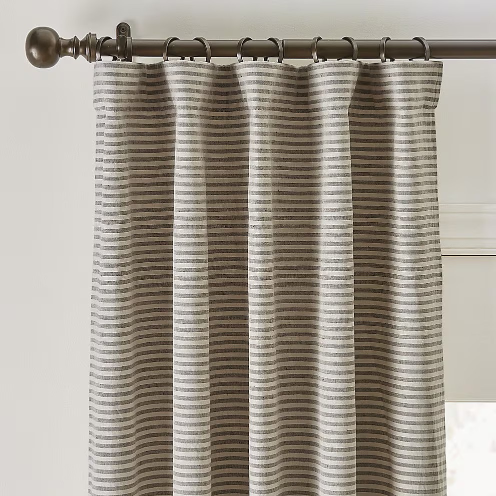 Ballard Designs Alder Striped Drapery Panel – Brown…
