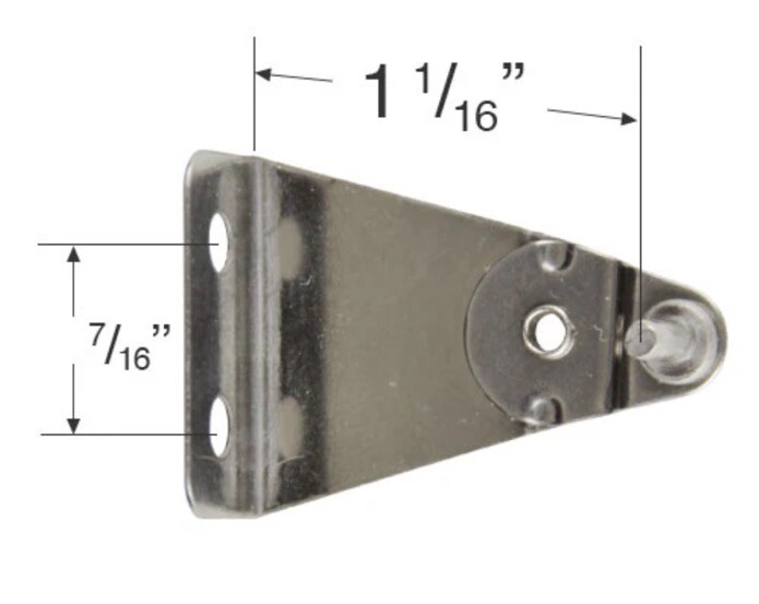 X2 Graber and Bali Metal Hold Down Bracket for 1″ Mini Blinds & Cellular Shades