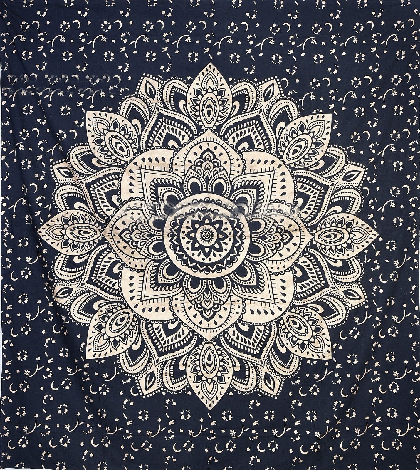 Flower Ombre Hippie Indian Mandala Curtain Cotton Tapestry Decor Window Curtains