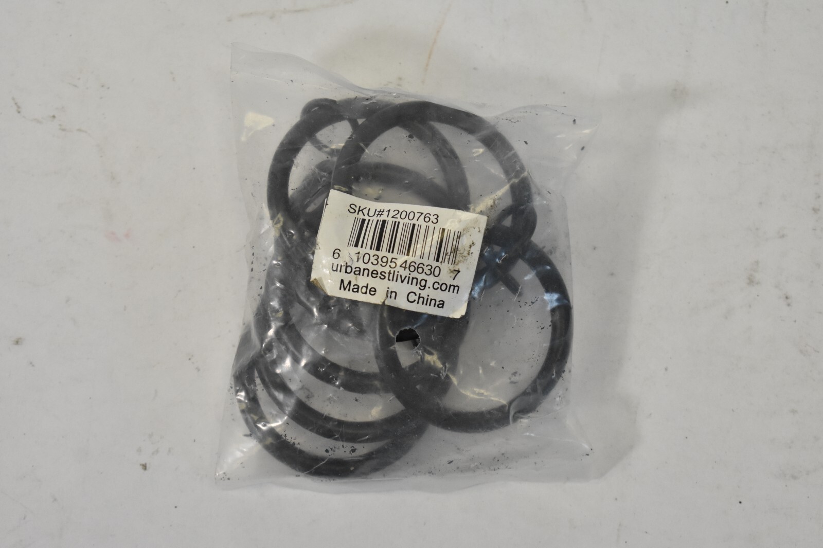 Urbanest Living Metal Curtain Drapery Rings 7 Pack 1-1/2″ Dia Black 1200763