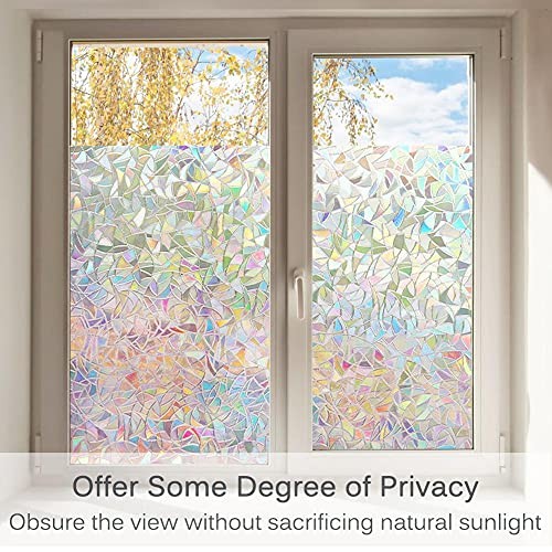 Window Privacy Film with Installation Tools, Static 17.5″ x 78.7″ Multicolor