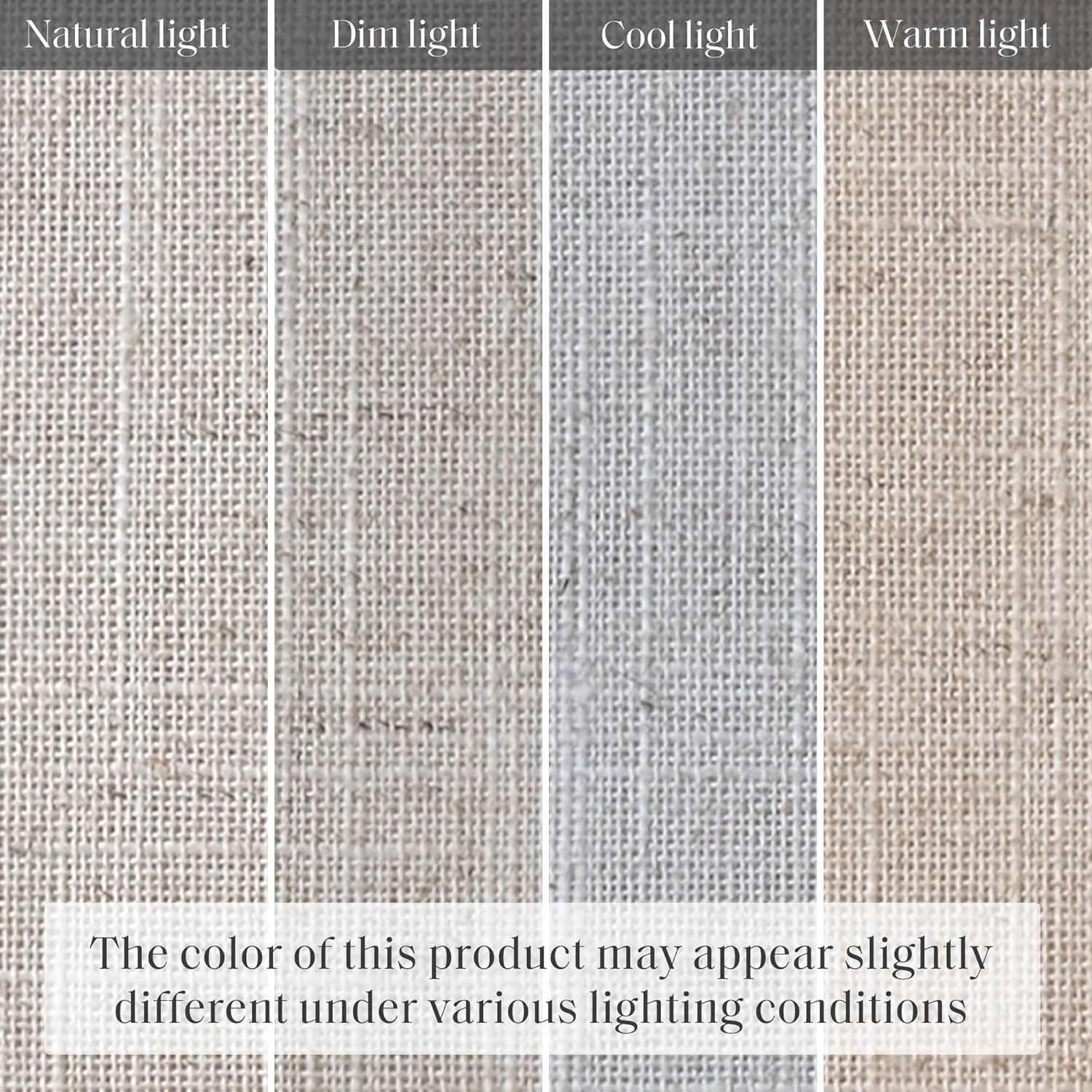Madison Park Kyler Cordless – Lightweight Linen Blend Fabric