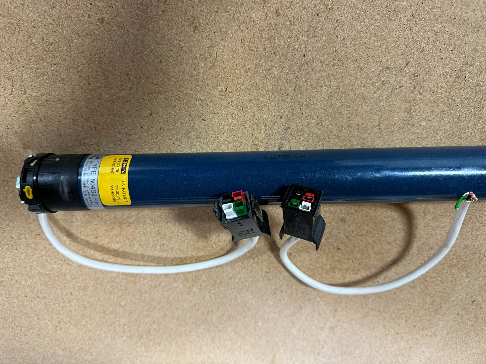 Somfy 504S2 RH 120v AC Roller Shade Motor