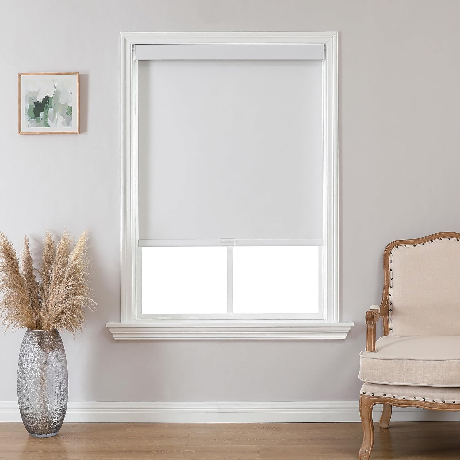 100% Blackout Roller Shades (Pro), Free-Stop Cordless Blinds 45″ W x 75″ H