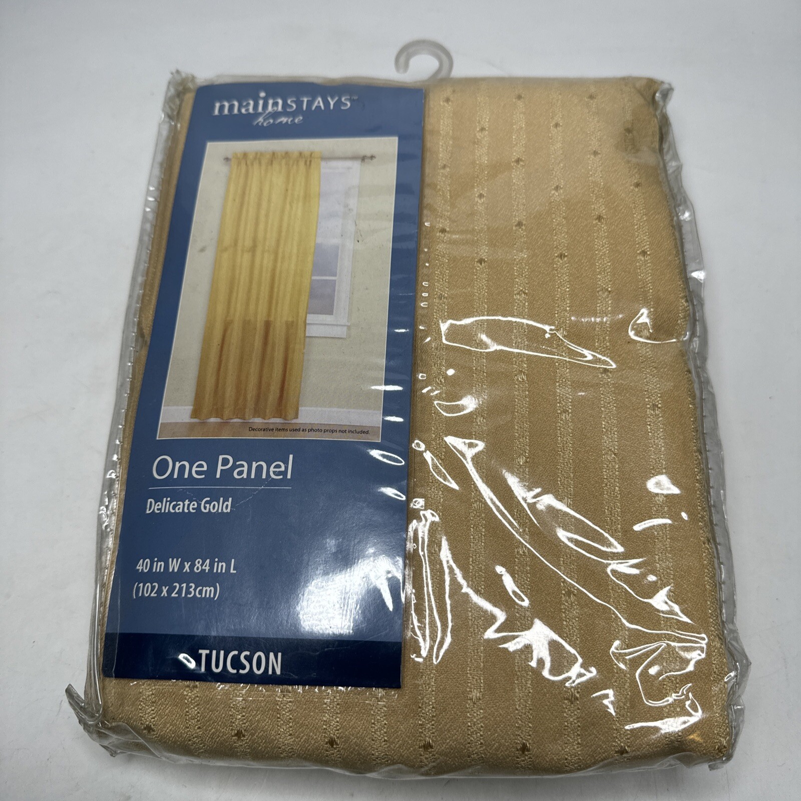 Mainstays Home Delicate Gold Tuscon One Panel 40″ W x 84″ L Brand New