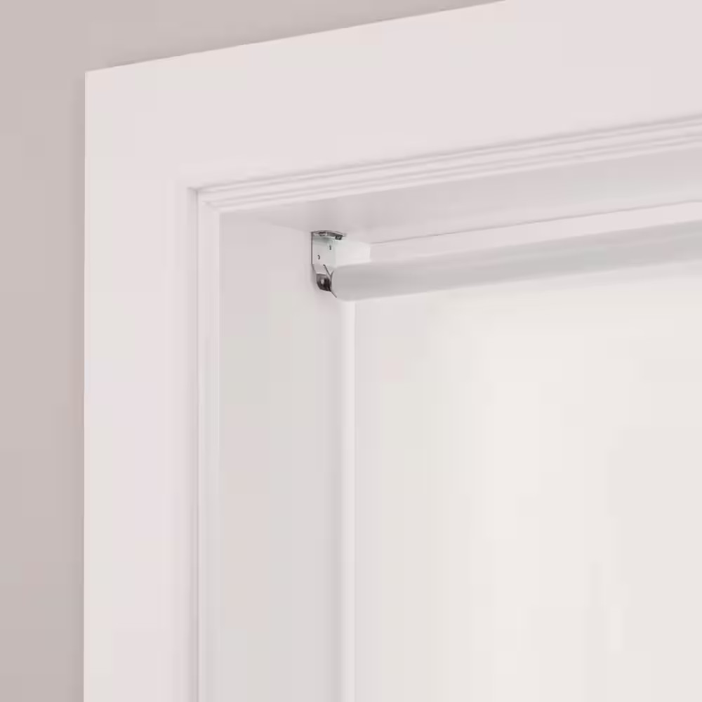 Cut-To-Size White Cordless Light Filtering Vinyl Roller Shade 37.25 In. W X 72 I