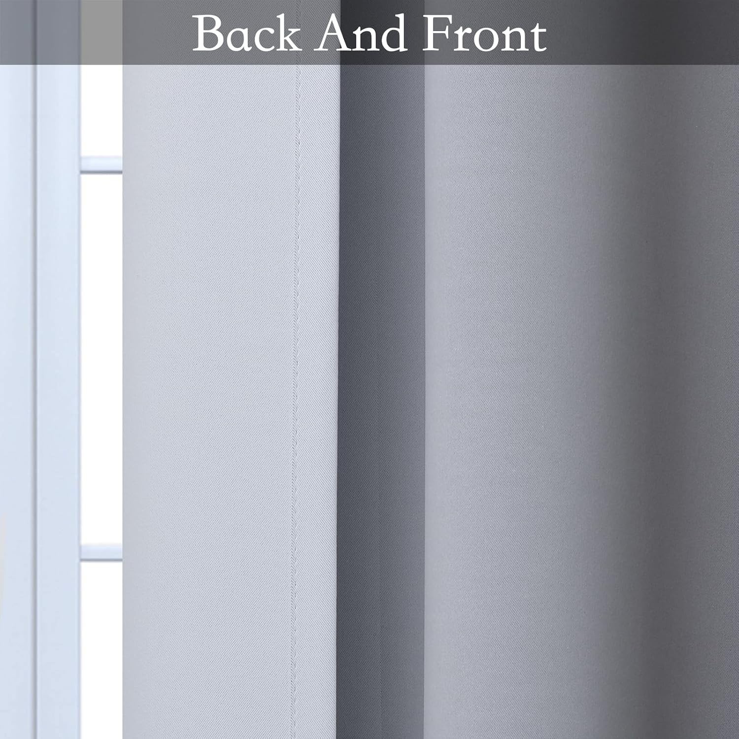 Modern Ombre Window Curtains – Light Blocking, 42×36 inches