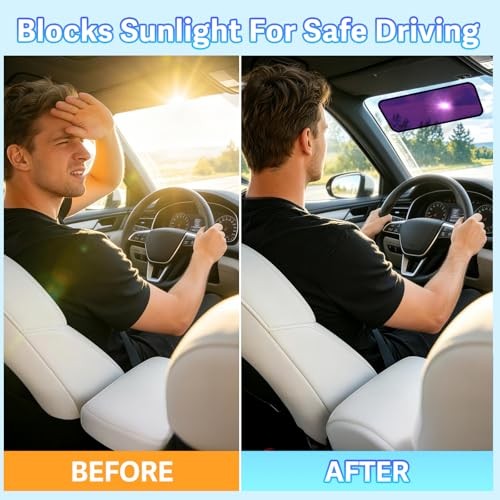 Car Window Shade for Driver Window Sun Shade, 2 Pack 16″x7″ 2 Pack (16 x 7 in)