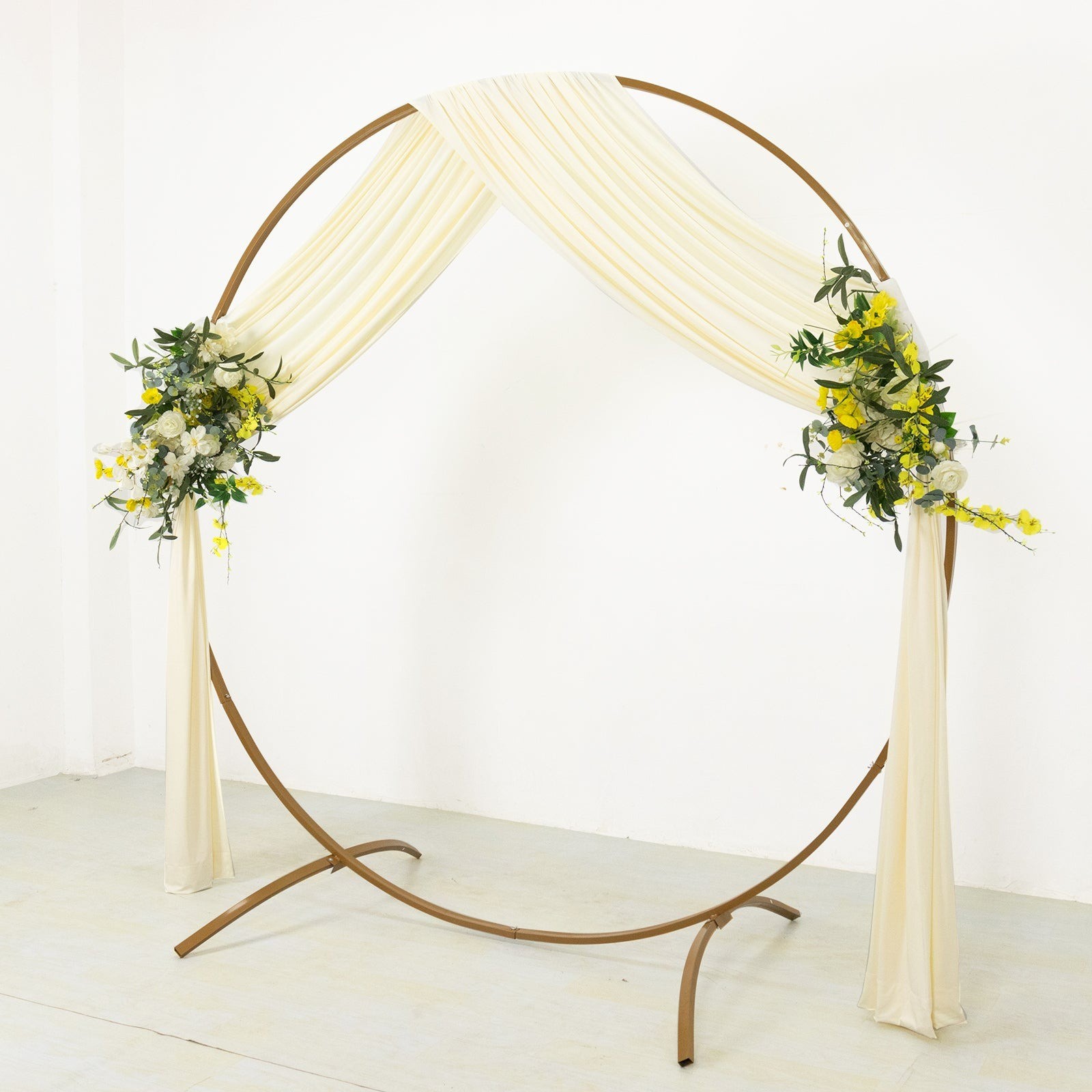 18 ft IVORY 4-Way Stretch Spandex Divider Backdrop Curtain Party Wedding