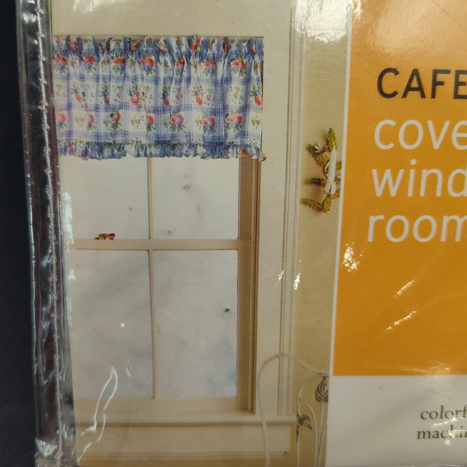 ✅Set-2 Cafe Curtains Martha Stewart Small Window 60″X12.5″ Top & 60″X36″ Lower👀