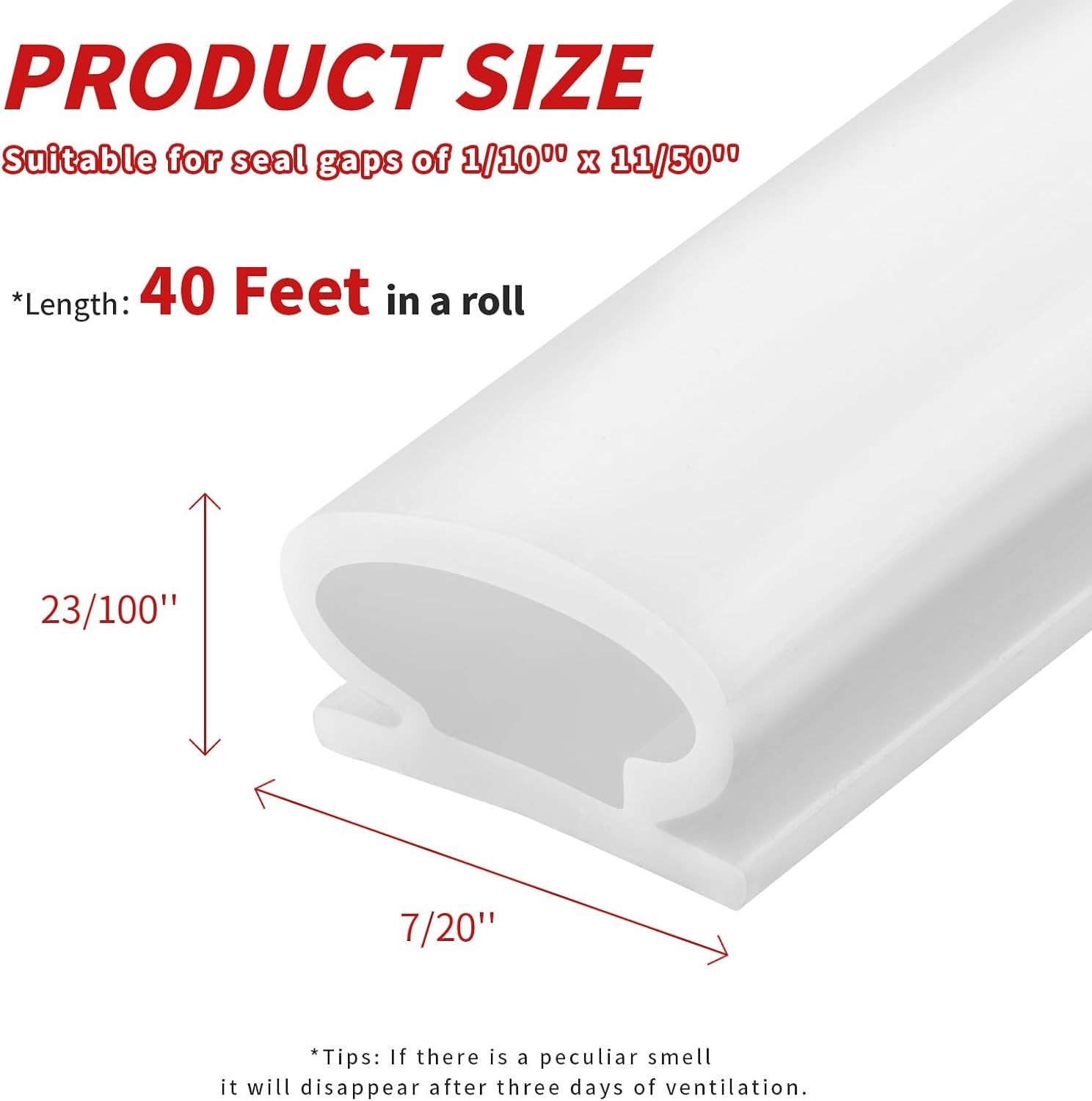 Effortless Door Sealing: 40ft Self-Adhesive Weatherstripping for Home Comfort