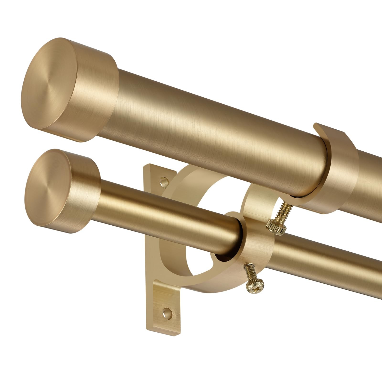 Double Blackout Curtain Rods 72 to 144 Inches (6-12 Feet),1-Inches Front and …