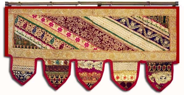 Indian Cotton Door Hanging Toran Patchwork Embroidered Home Décor Gift For His
