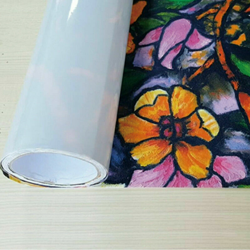 3D Flower Static Window Film Opaque Frosted Stained Glass Sticker Privacy Decor