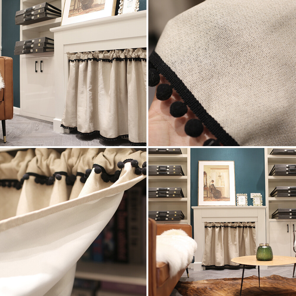 Short Curtain Valance Kitchen Cabinet Door Living Room Window Curtain Drape Home