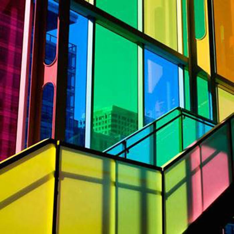 10Colors Bundle Pack Colorful Transparent Window Film Self Adhesive Glass Film