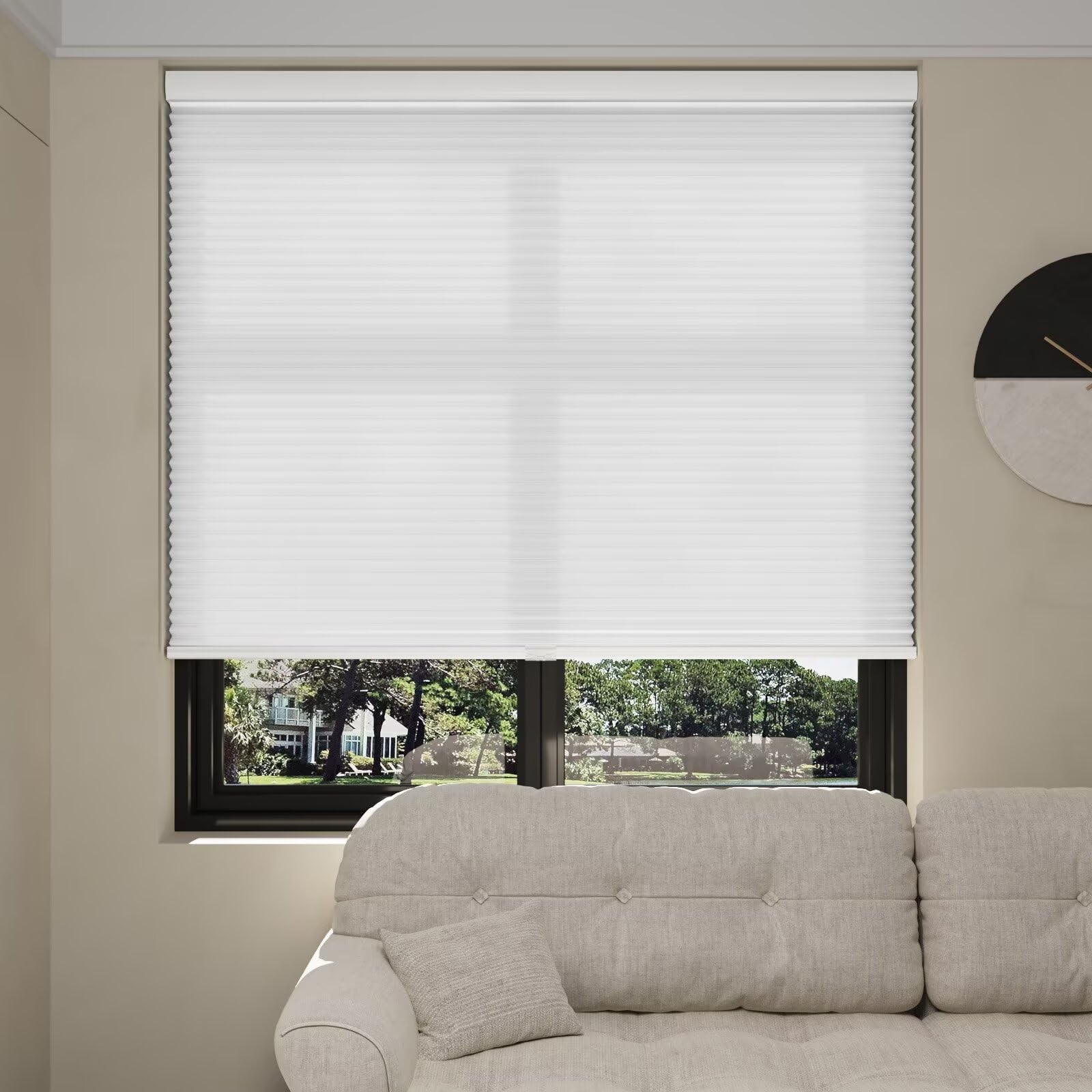 Myshade Cellular Shades Cordless Light Filtering Windows Blinds For Bedroom