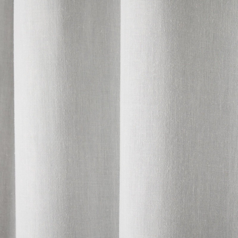 Solid Linen Texture Indoor Curtains Room Darkening 2-Pack Set Ivory 50″x96″