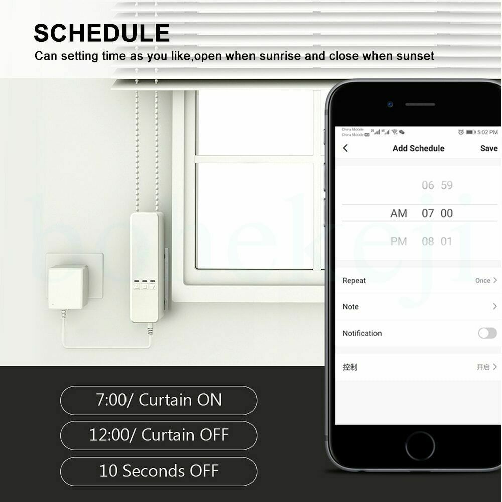 Wifi Smart Roller Blinds Motor WiFi Shutter Curtain Motor Work With Alexa Tuya