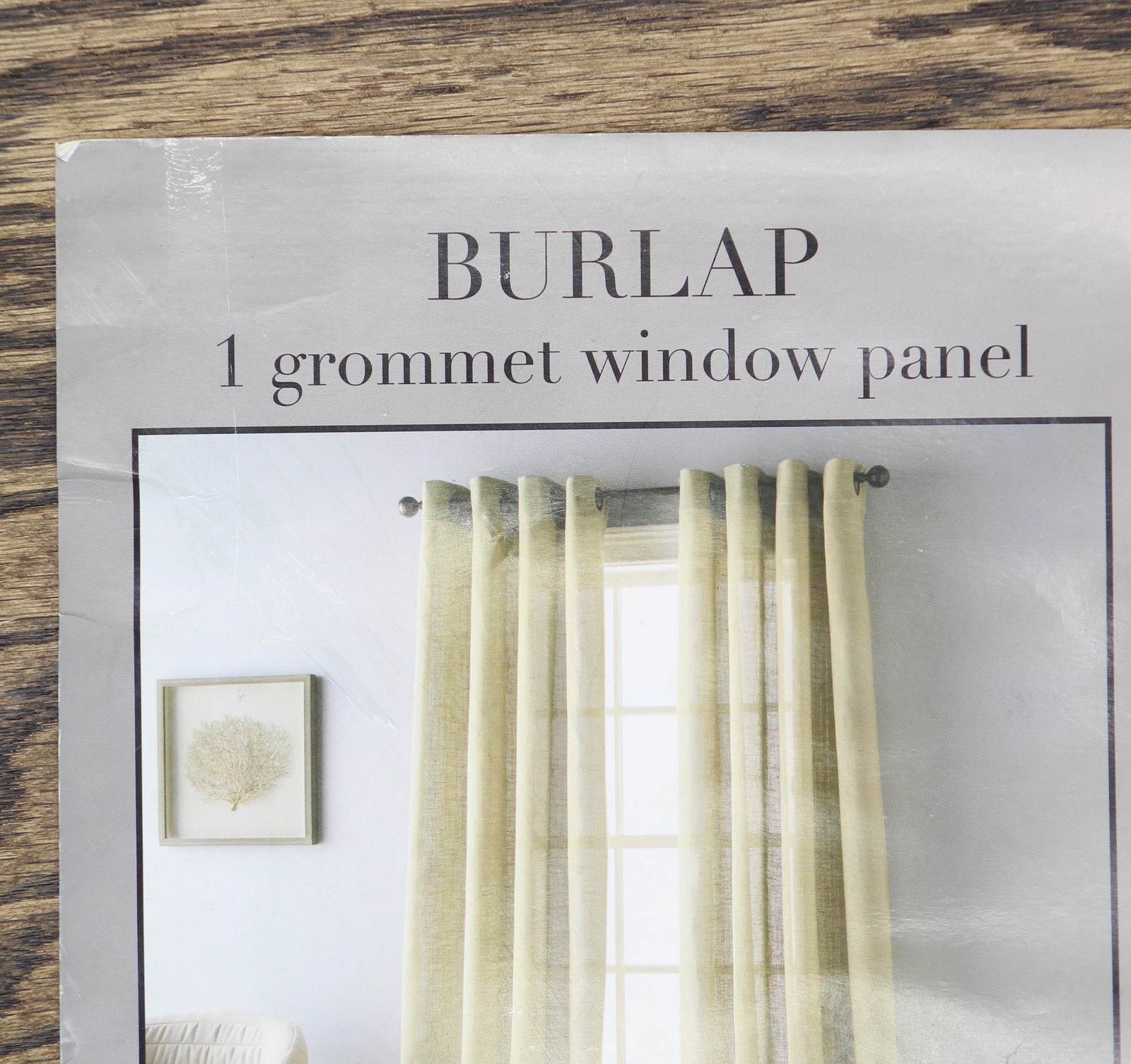 nanshing Filtering Single Curtain Panel with Grommet Top Tan Brown 54″ x 95″