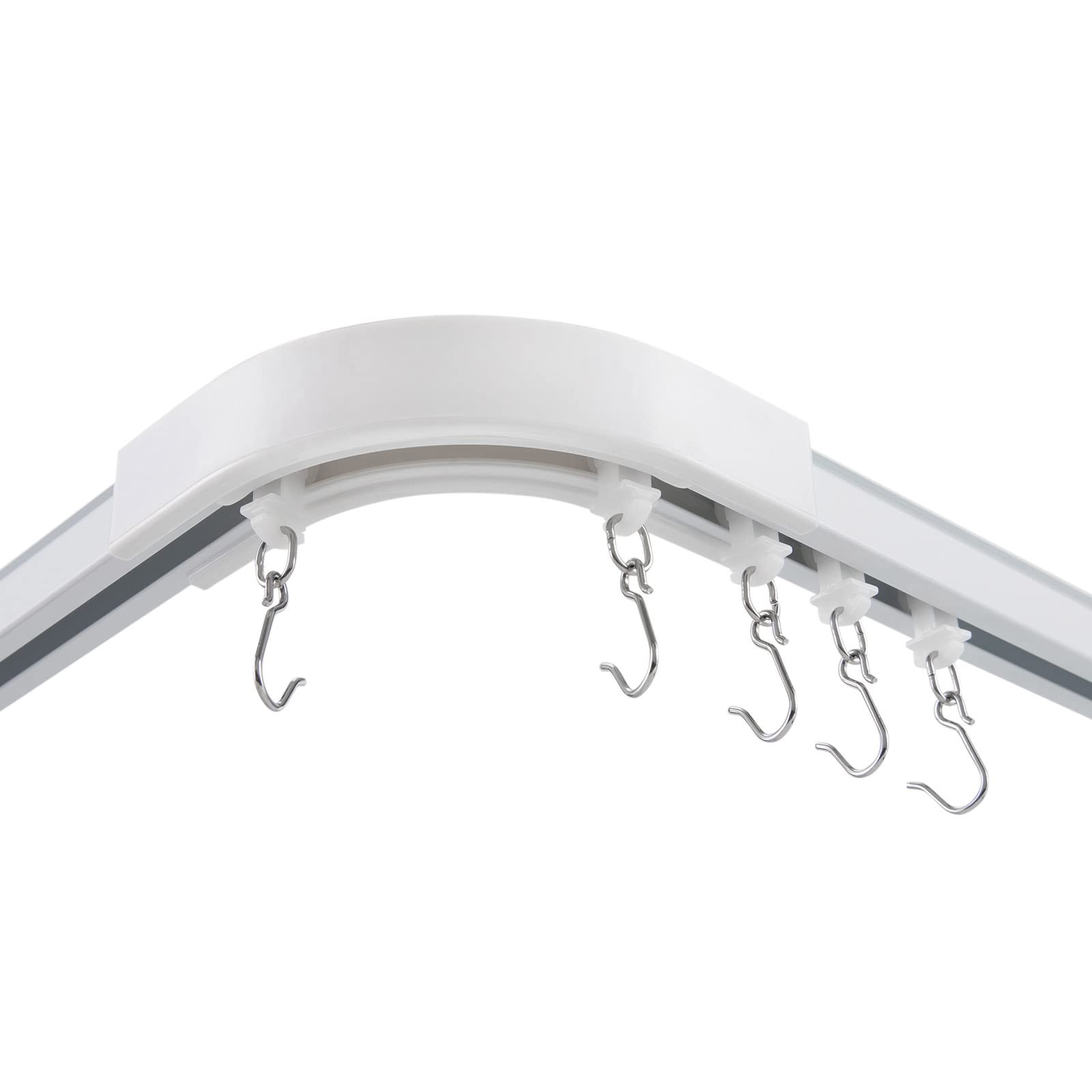 Heavy Duty Curtain Track Rail Set Ceiling or Wall Mounting Room Divider 9-12ft