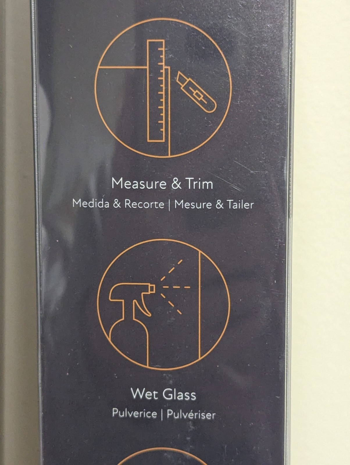 4 pack Glass Window Film Decorative Stained Etched Modern Artscape City Lights