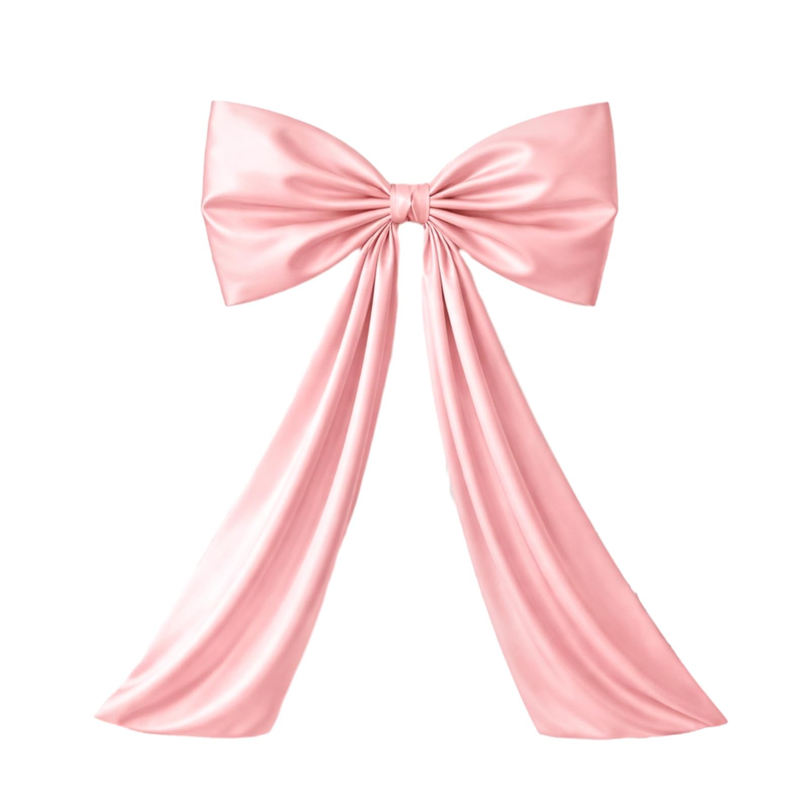 24×36 Inch Large Pink Coquette Bow Decor Giant Satin Ribbon Tie Backdrop