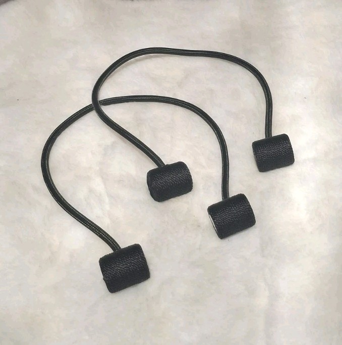 2pc Black Nylon Curtain/Drapes Strong Magnetic Tieback Holders ▪︎ Home Travel RV