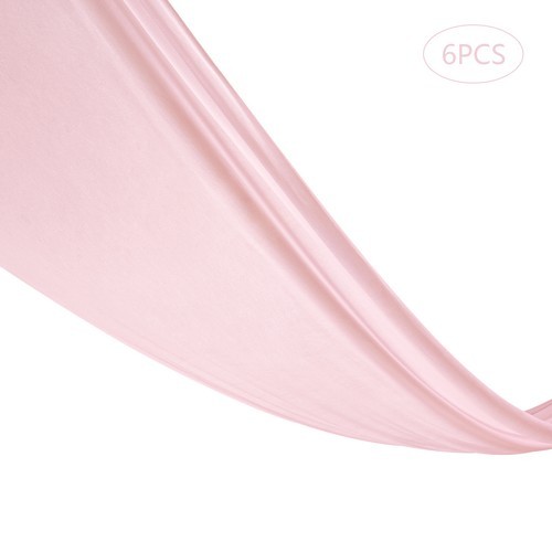 6 PCS Pink Ceiling Drapes Wedding Ceiling Draping Backdrop Curtains for Party