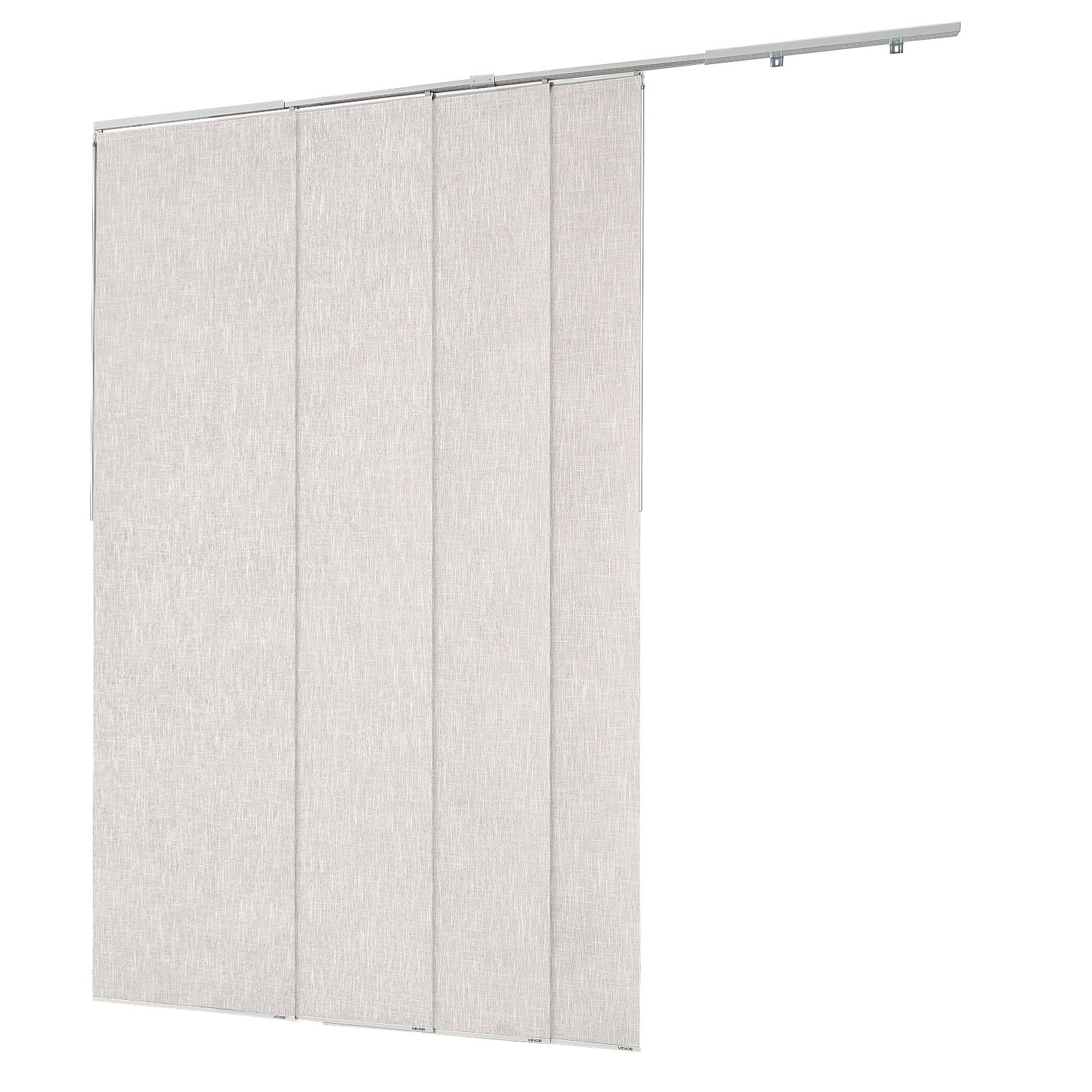 VEVOR Panel Track Blinds Extendable Track from 45.8 in to 86 in W Trimmable