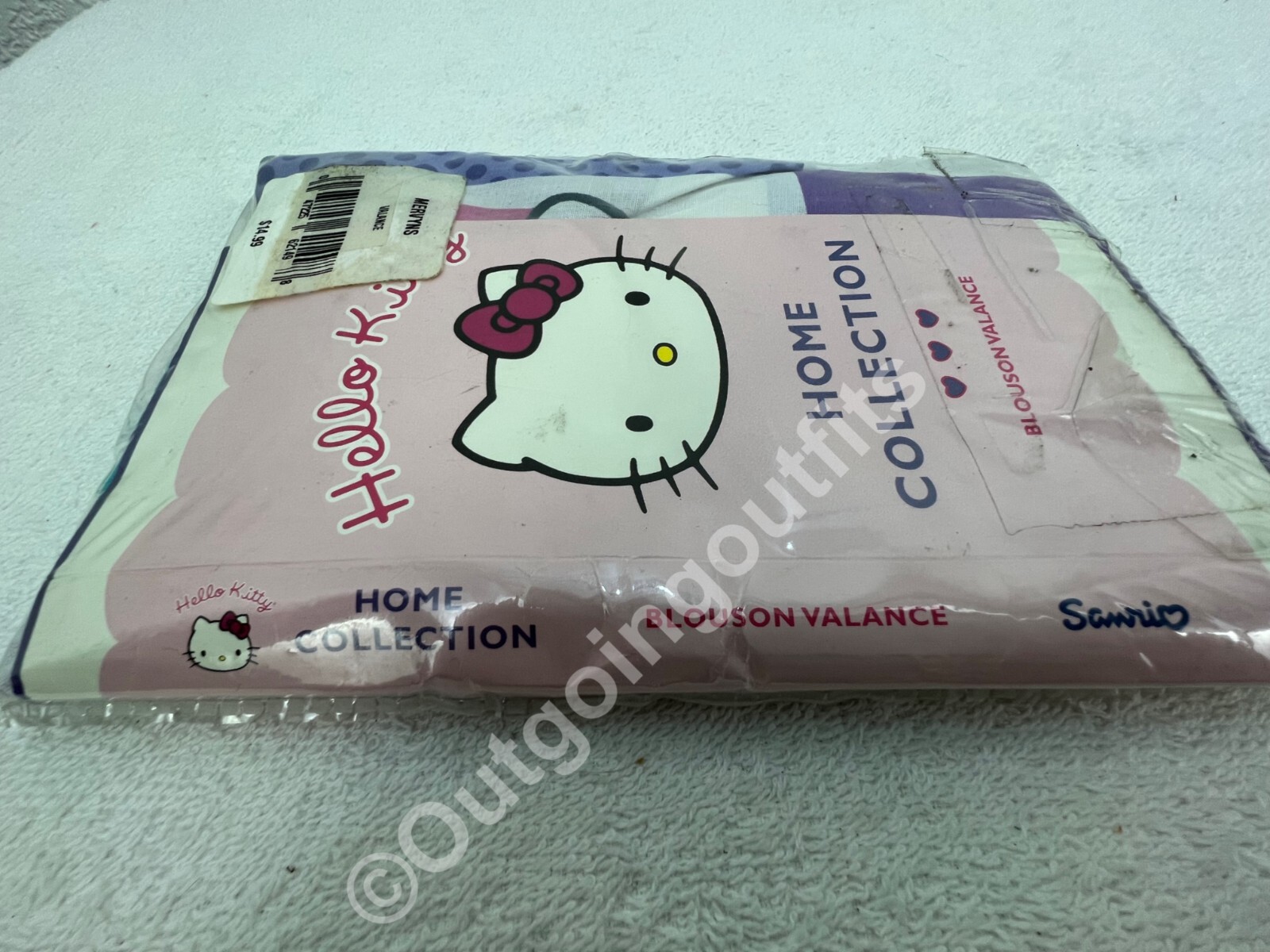 NEW Hello Kitty Home Collection Blouson Valance 80 x 13 in (203 x 33 cm) No-Iron
