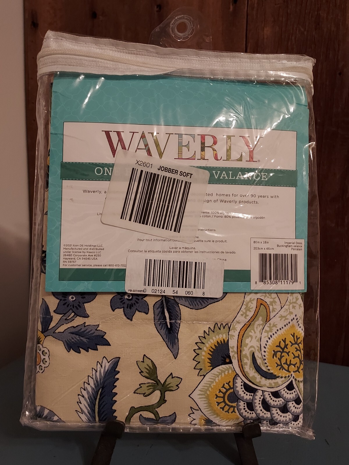 Waverly Imperial Dress BUCKINGHAM valance in Porcelain 80×18 NEW