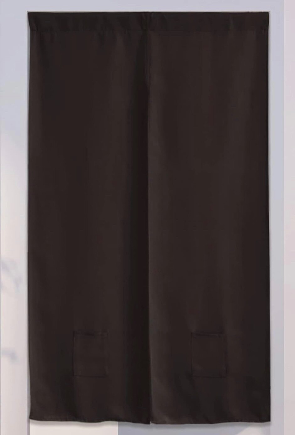 Japanese Noren Black Color Curtain from Japan with pockets 34″ x 53″ Thick