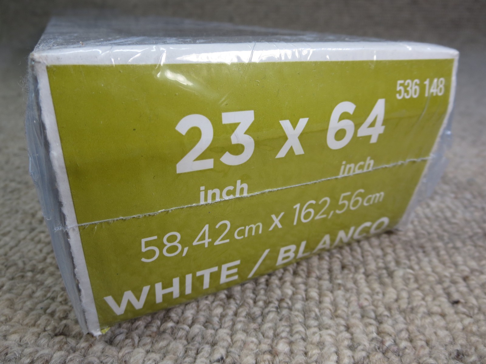Bali Grab n Go 2″ Light Filtering Vinyl Blind Unopened NOS White 23″ x 64″