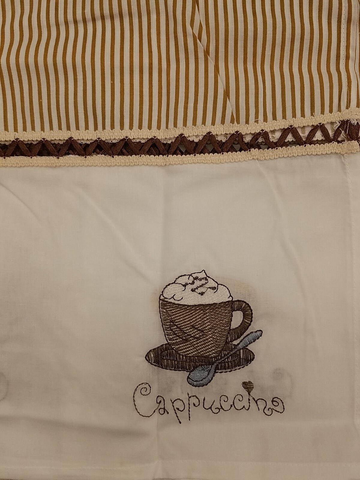 Java 24 Inch Tier Curtain Pair 54×24 Cafe Mocha Espresso Cappuccino