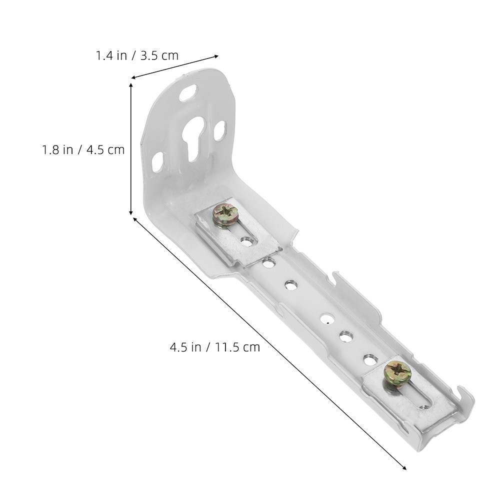 4 Pcs Double Curtain Rail Brackets Track Mounting Hardware Wall Holder