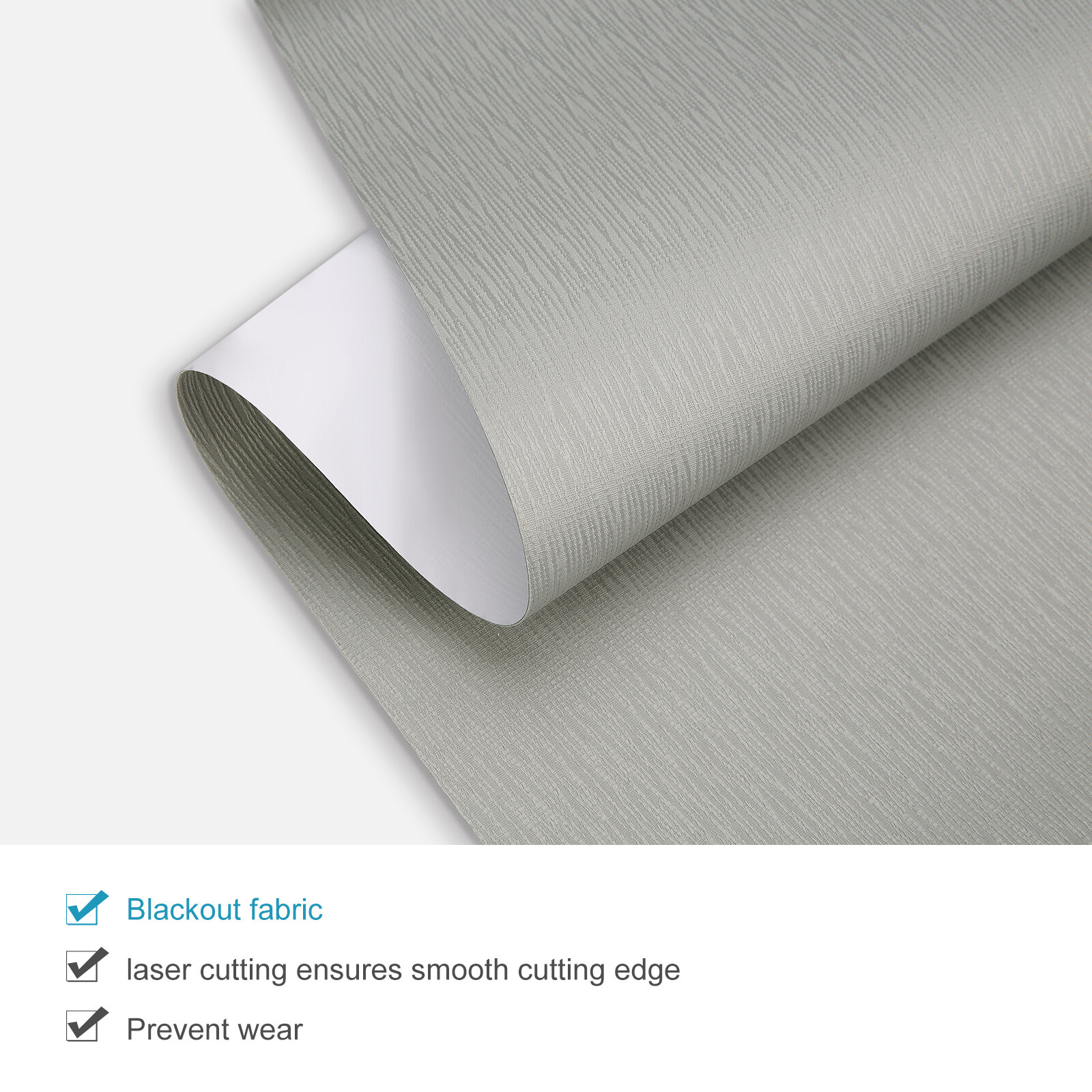 CUSTOM CUT Roller Shades Blackout Window Blinds Cordless Waterproof Curtains