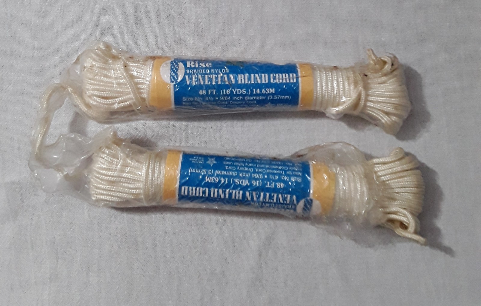 VINTAGE WELLINGTON PURITAN VENETIAN BLIND CORD RISE BRAIDED NYLON SEALED NEW