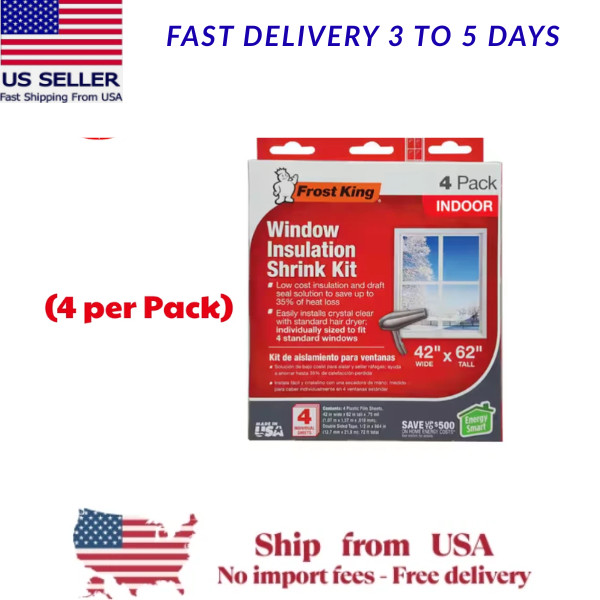 E/O Indoor Window Insulation Kit (4 per Pack)