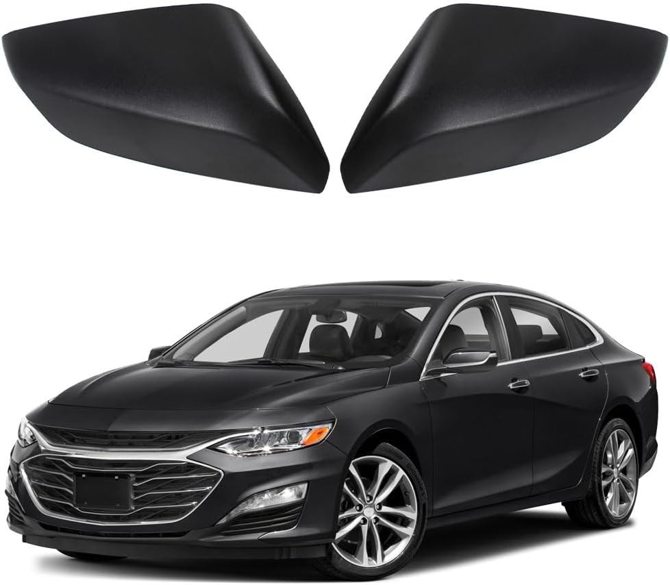 Side Mirror Cover Cap Compatible with Chevrolet Malibu 2016-2024 Replaces Drive