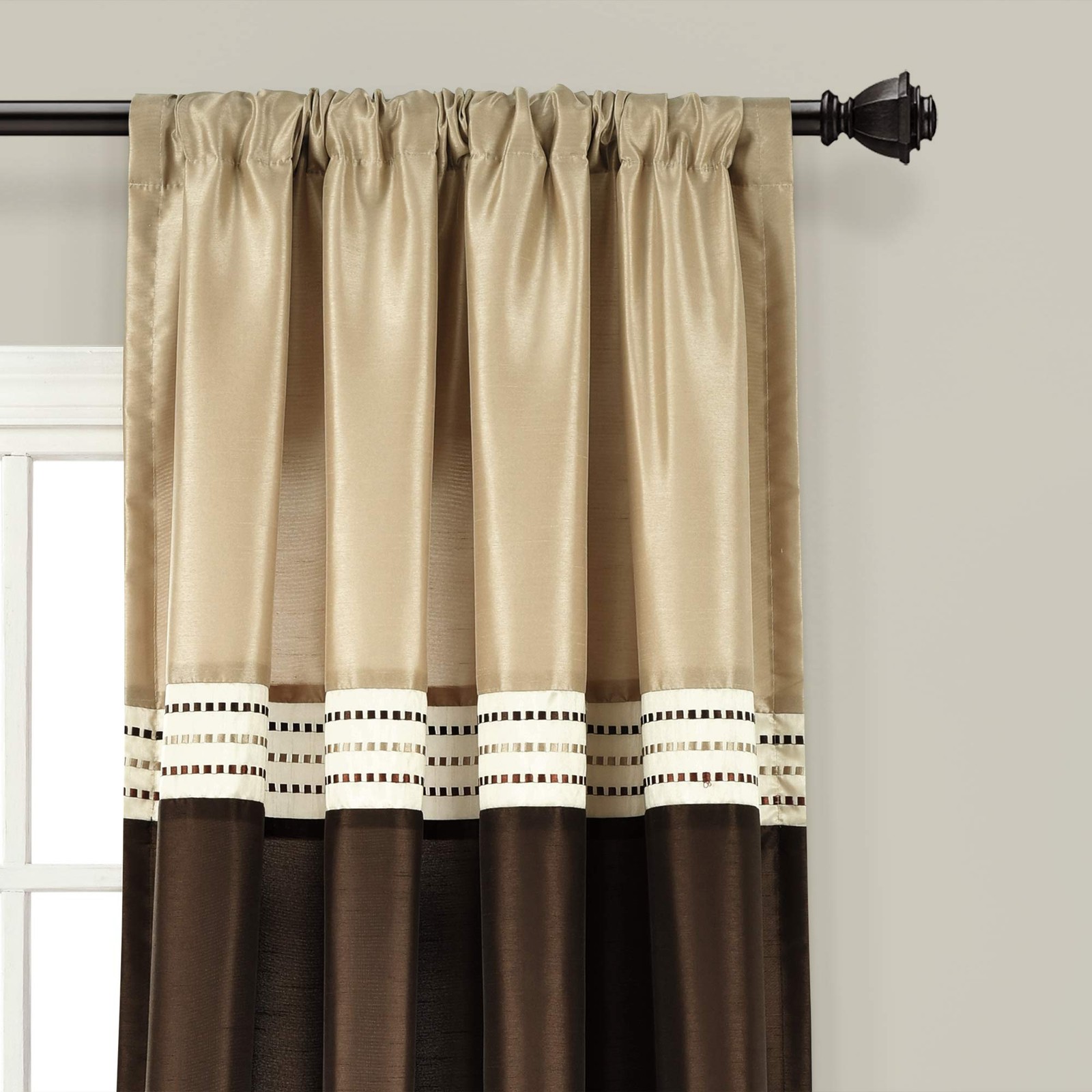 Lush Decor Terra Room Darkening Window Curtain Panels Pair 54 W X 84 L -Neutral