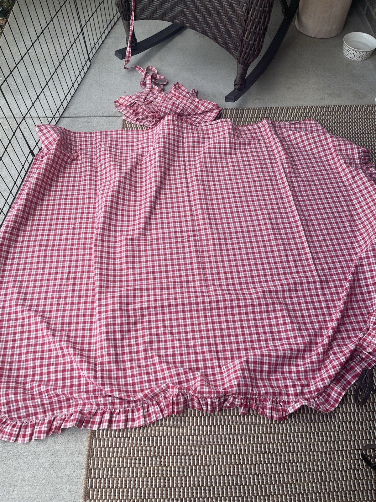 Country Style 2- Curtains 2 Valance & 2 Tie Backs Unknown Brand