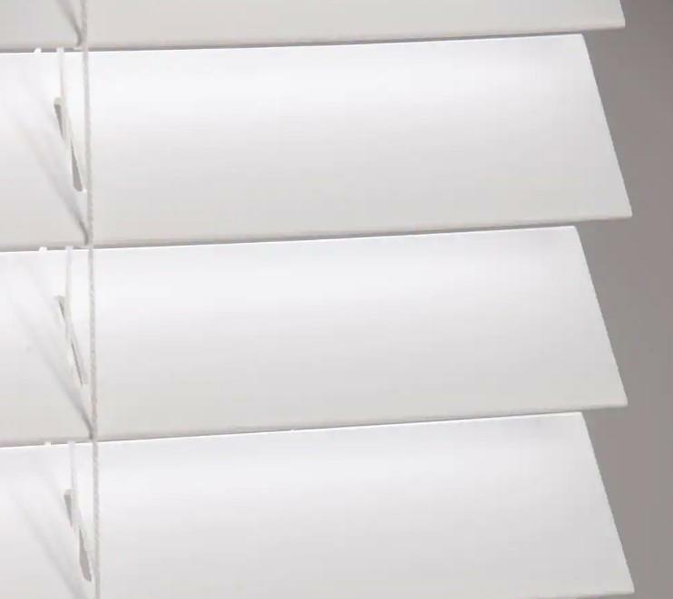 White Cordless Room Darkening 2″ Faux Wood Blind for Window 20.5″W x 64″L